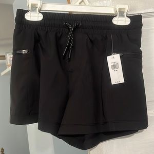 Girls Black Active Wear Shorts